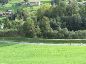 Landscape of a valley in Interlaken